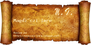 Magóczi Imre névjegykártya